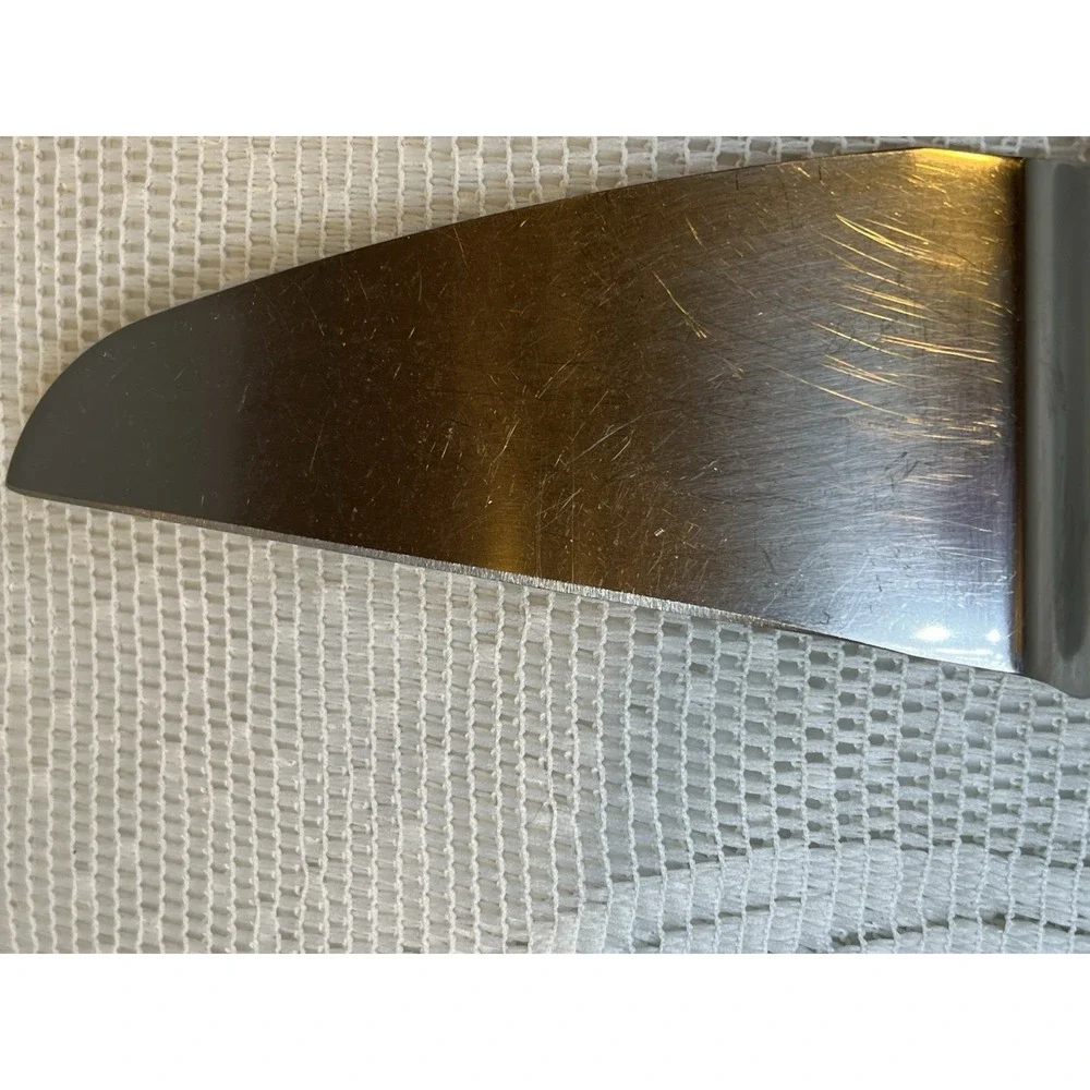 Pie Server Cake Slicer Stainless Steel Marbled Bakelite Style‎ Handle Vintage